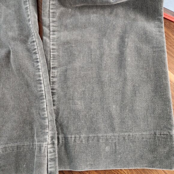 Eddie Bauer Womens Y2K Gray Corduroy Boot Cut Pants Size 16 Winter Fall Cozy - Picture 6 of 8
